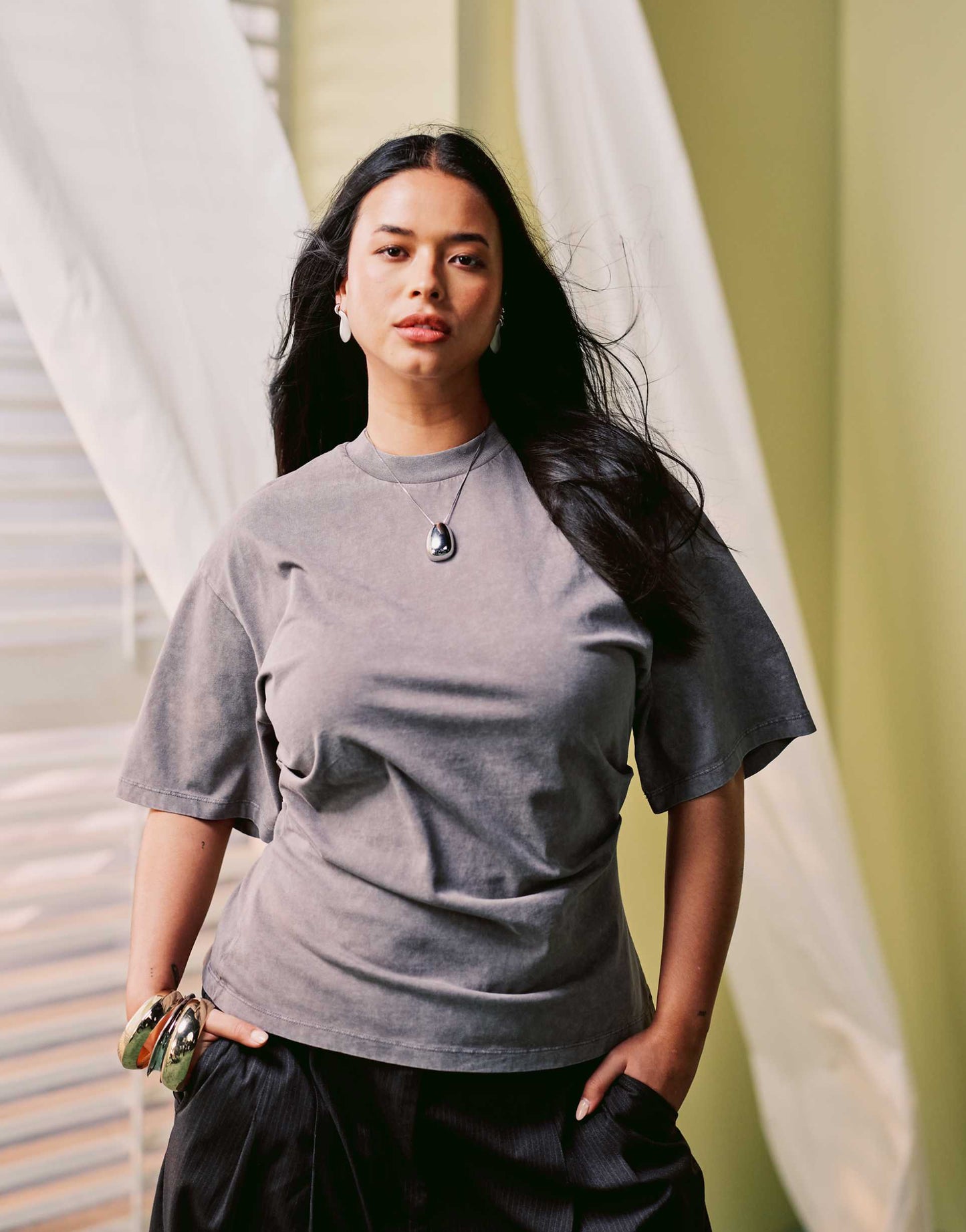 Curve Corset Waist T-Shirt