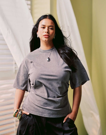 Curve Corset Waist T-Shirt