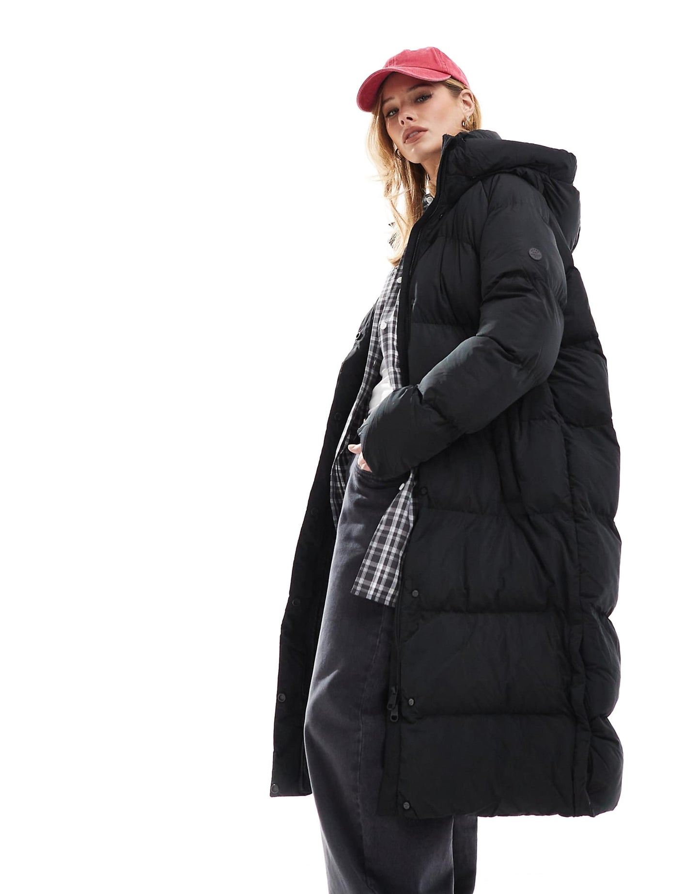 Longline Hooded Puffer Jacket