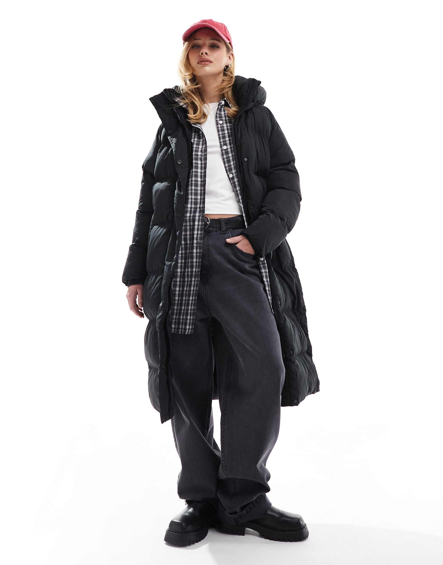 Longline Hooded Puffer Jacket