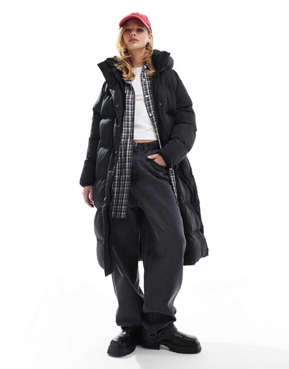 Longline Hooded Puffer Jacket