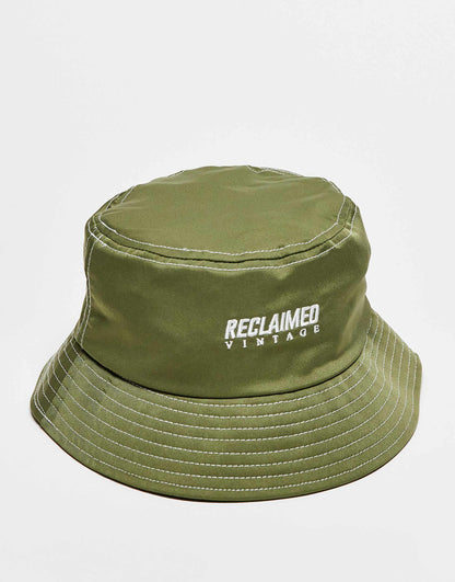 Unisex Nylon Logo Bucket Hat