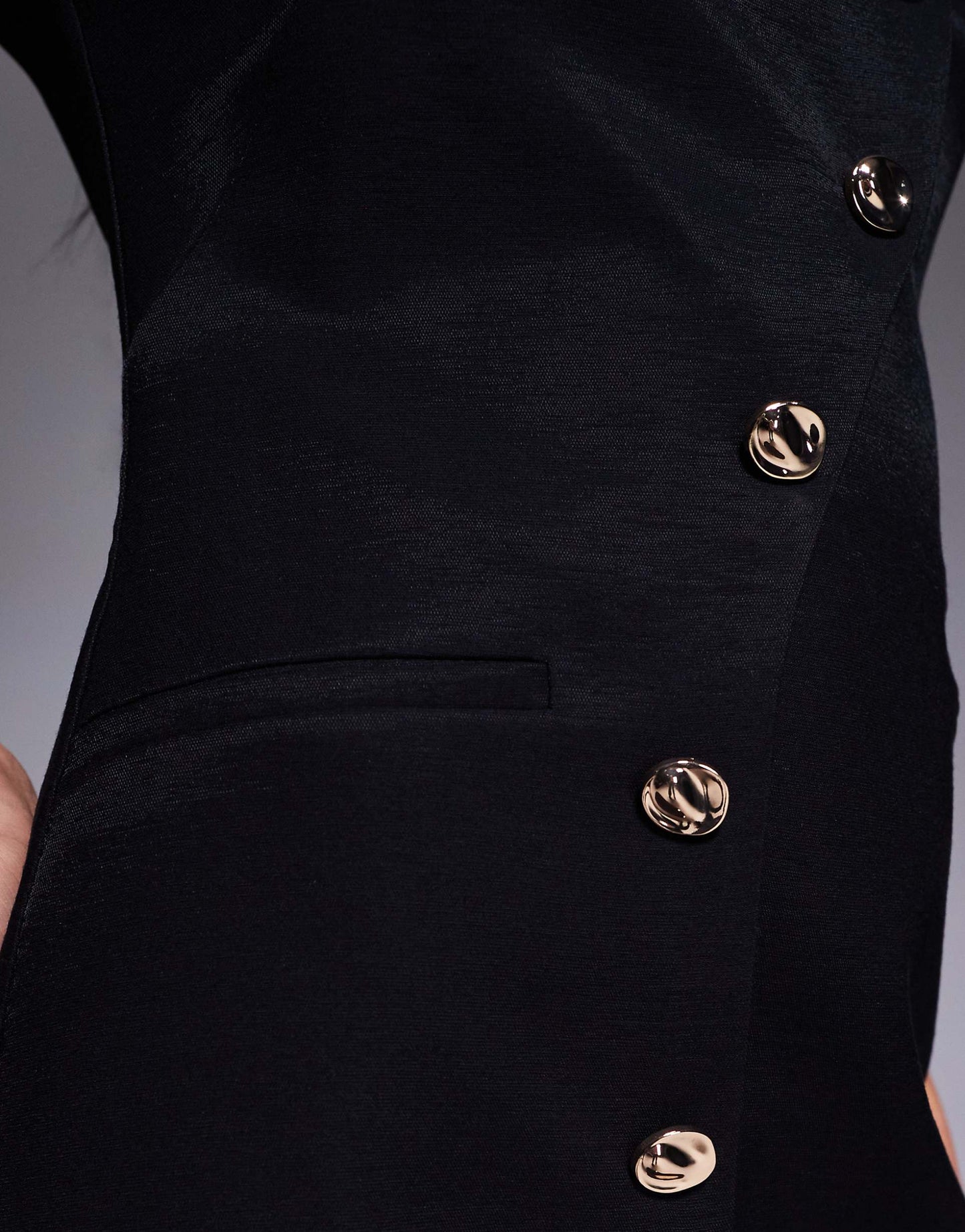 Asymmetric Hem Mini Dress