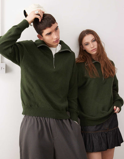 Unisex Quarter Zip Jumper