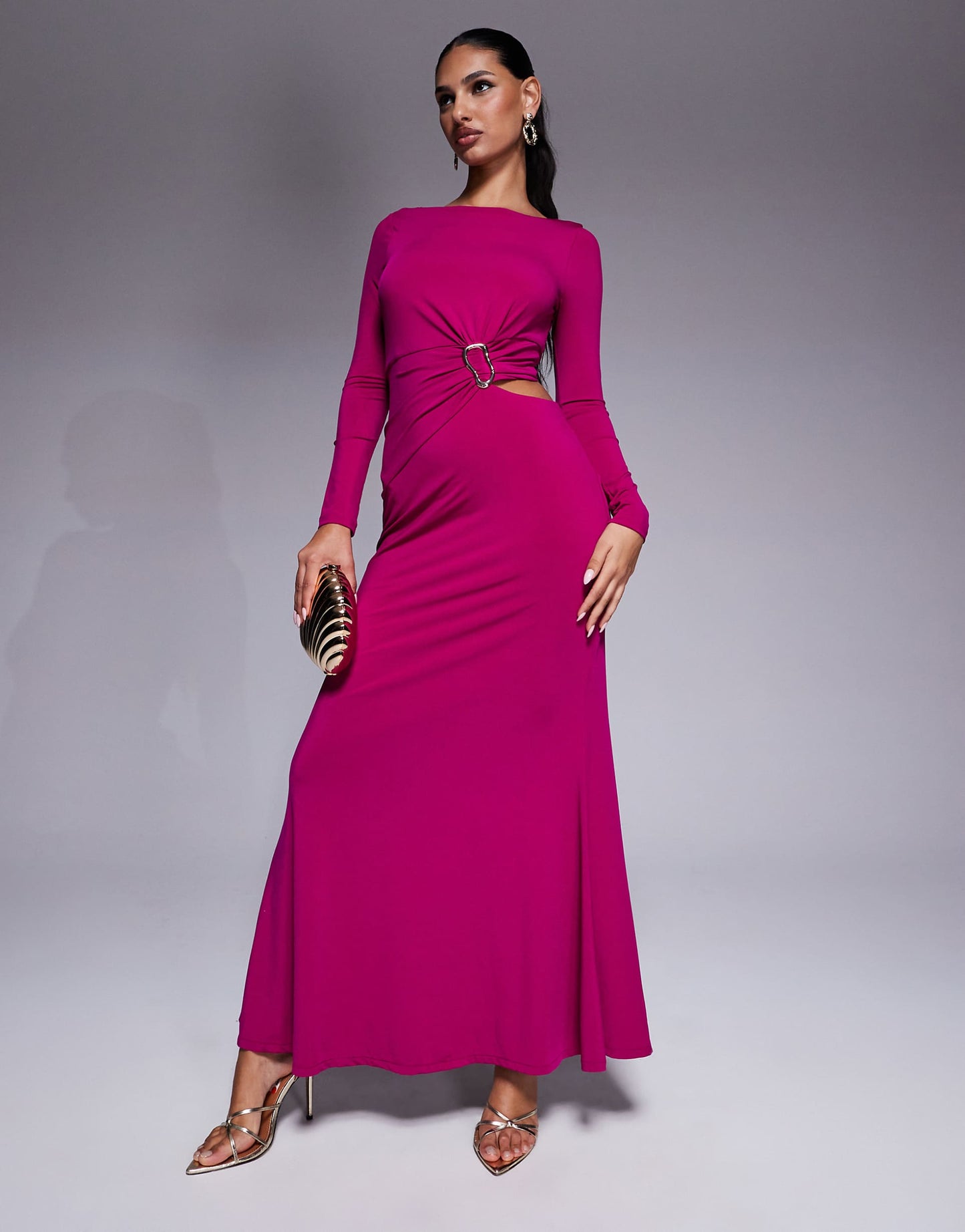 Cut Out Jersey Maxi
