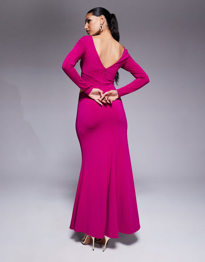Cut Out Jersey Maxi