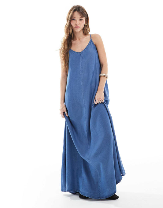 Denim Maxi Dress