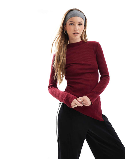 Asymmetric Knitted Top