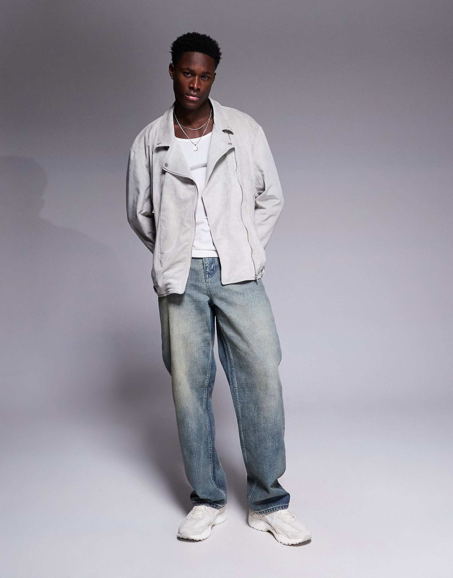 Suede Biker Jacket