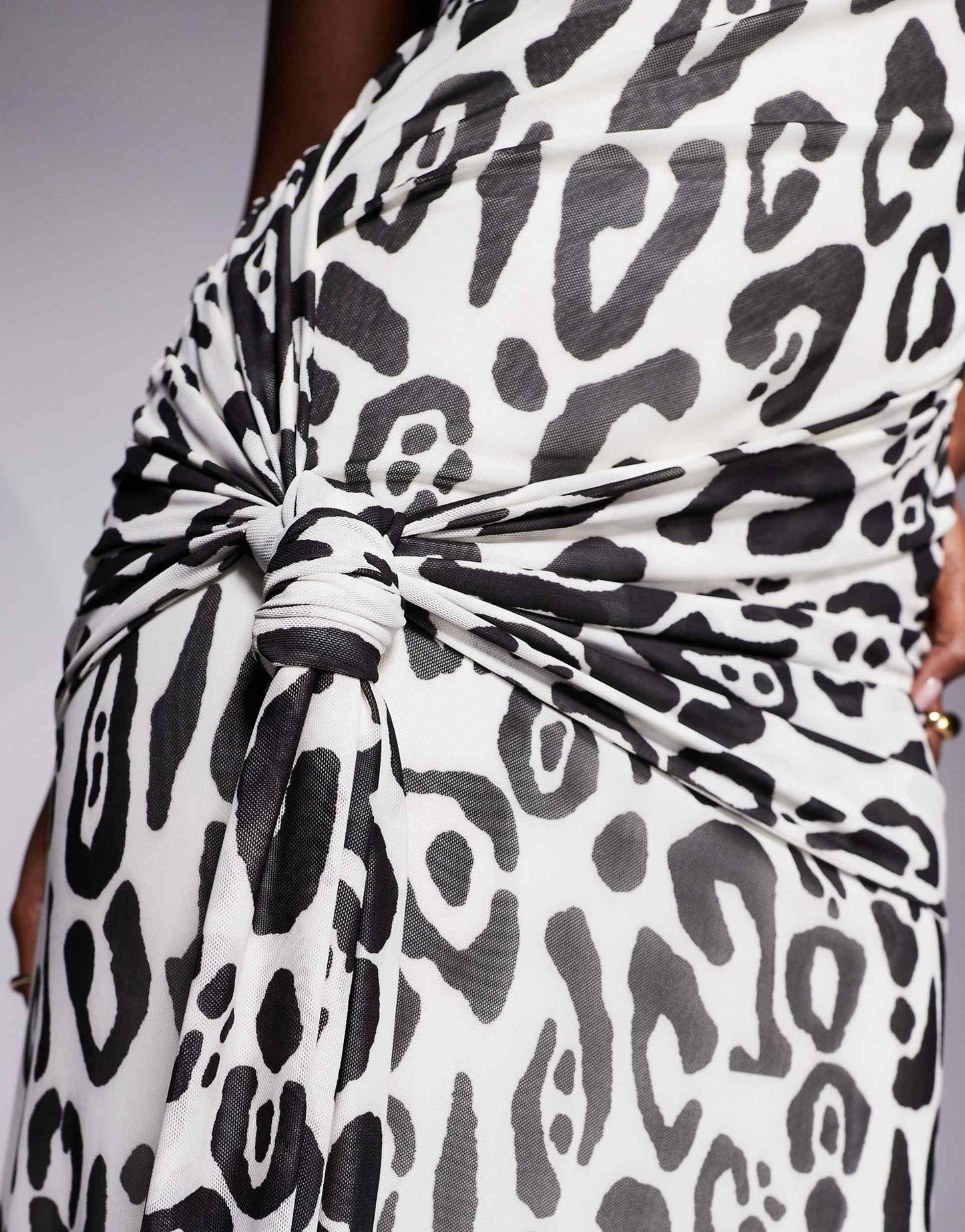 Rosalie Bardo Maxi Dress With Knot Detail