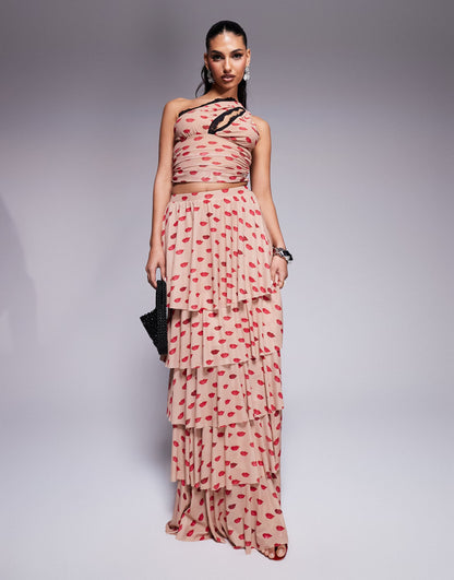 Jace Ruffle Maxi Skirt Co-Ord
