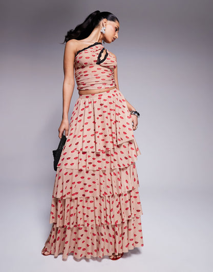 Jace Ruffle Maxi Skirt Co-Ord