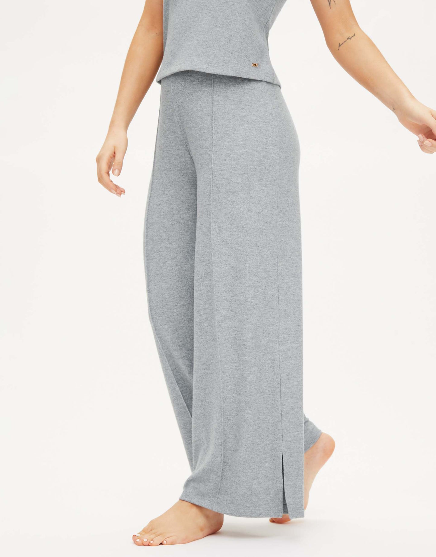 Marie Brushed Wide Leg Trouser