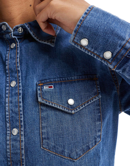 Regular Fit Western Denim Shirt