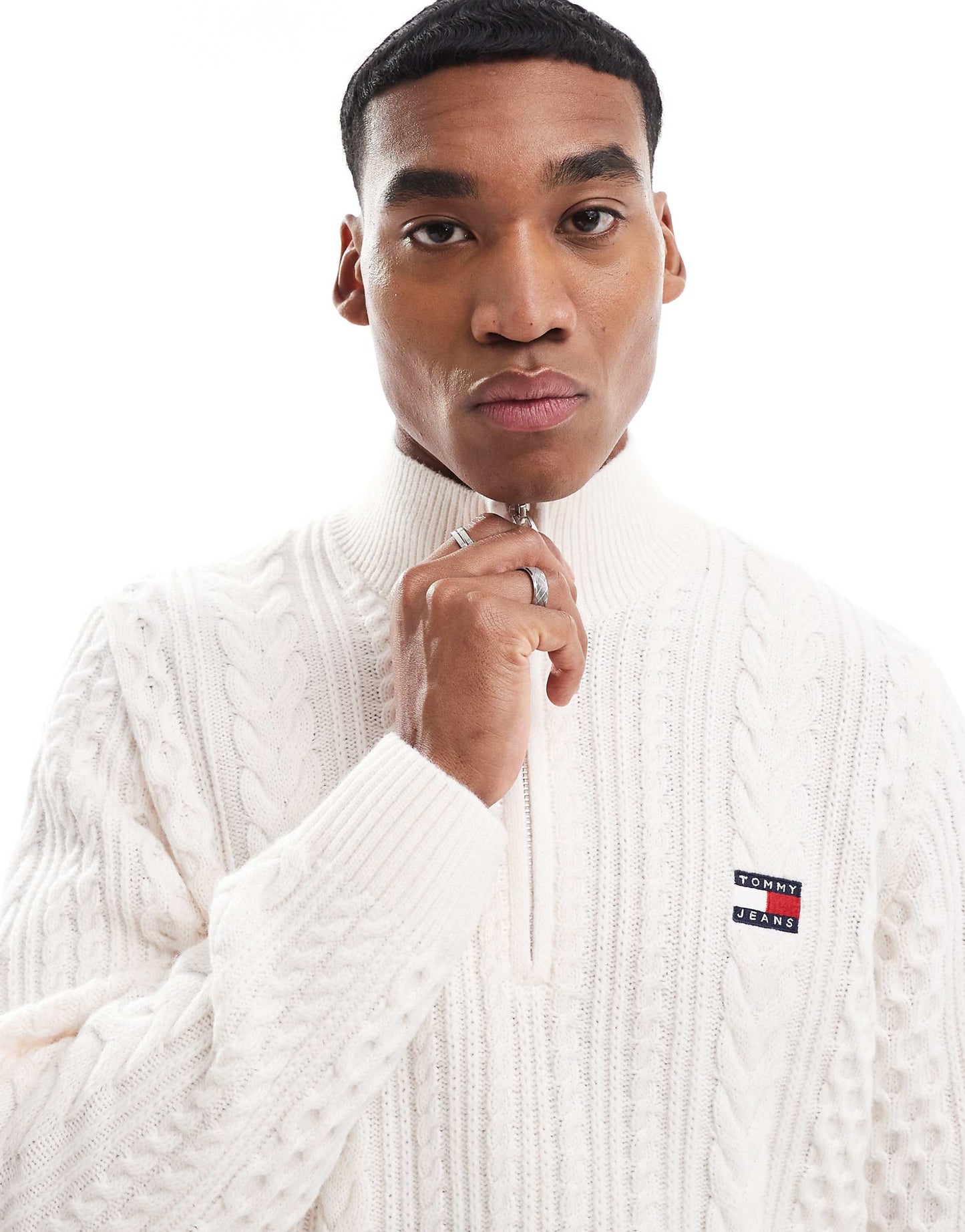 Half-Zip Jumper With Wool