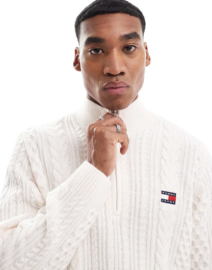 Half-Zip Jumper With Wool