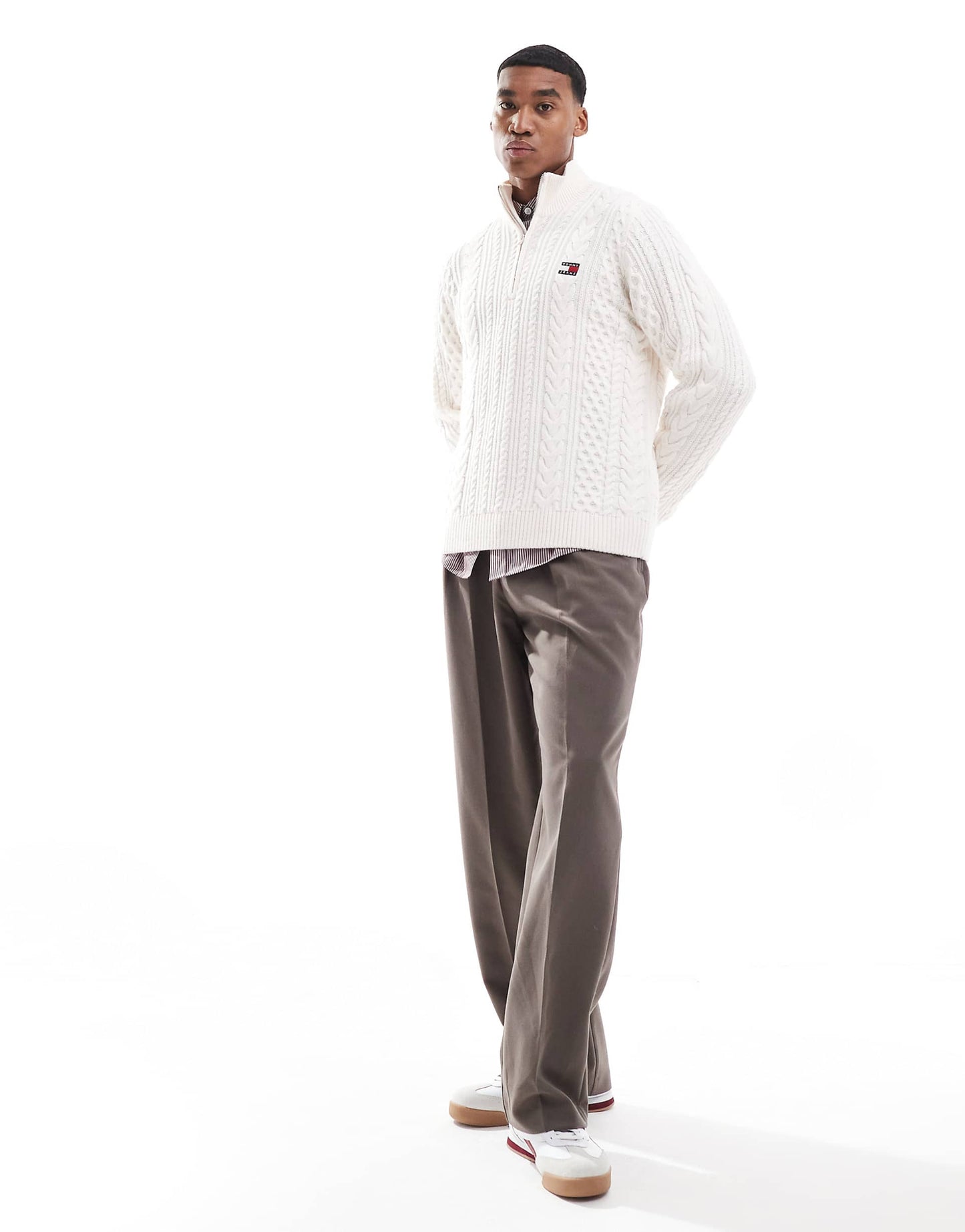 Half-Zip Jumper With Wool