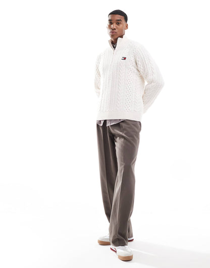 Half-Zip Jumper With Wool
