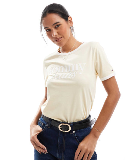 Contrast Logo Relaxed T-Shirt