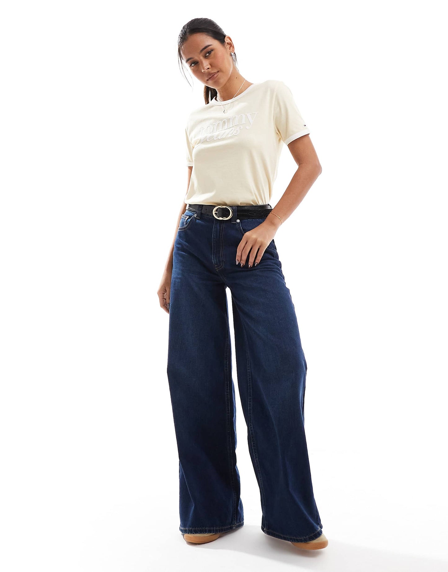 Contrast Logo Relaxed T-Shirt