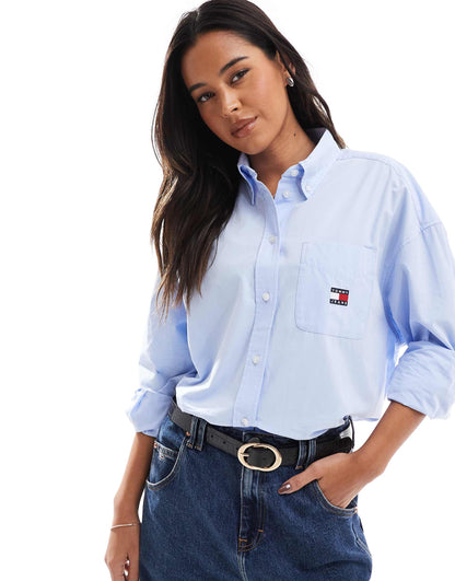 Oversized Fit Poplin Shirt
