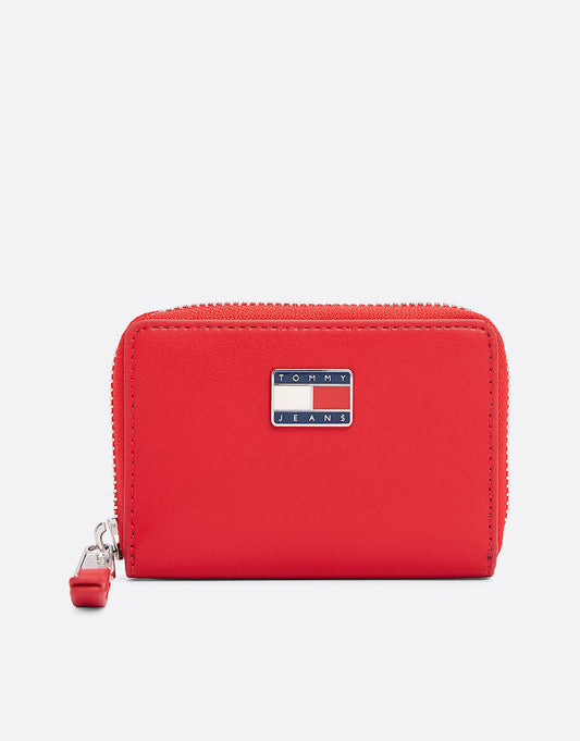 Logo Plaque Zip-Around Wallet