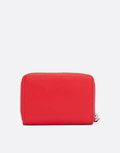 Logo Plaque Zip-Around Wallet