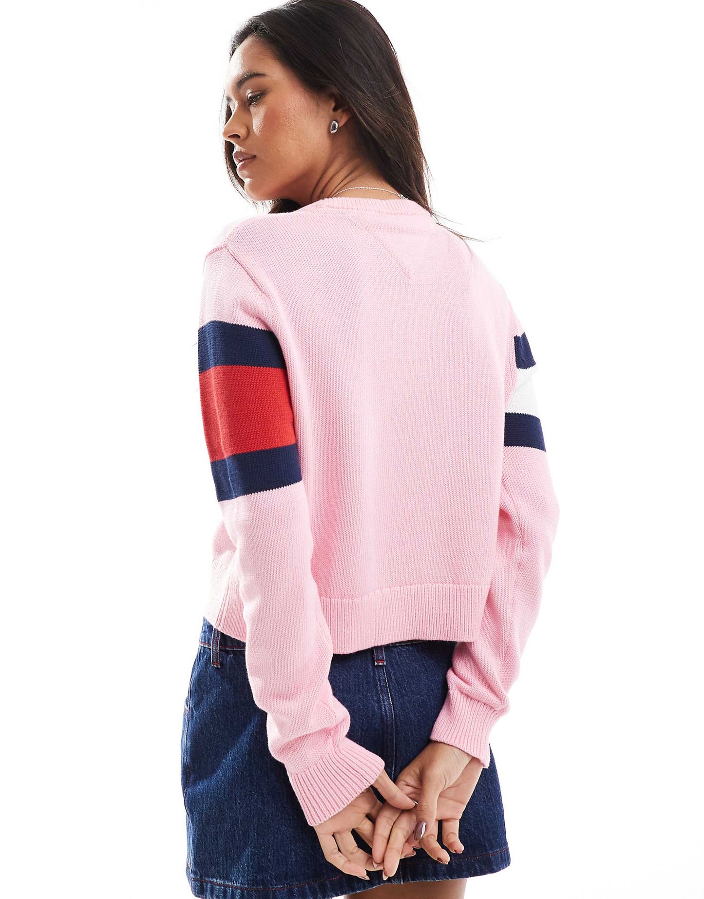 Colour-Blocked Flag Relaxed Jumper