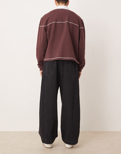 Oversized Parachute Jeans With Elasticated Waist