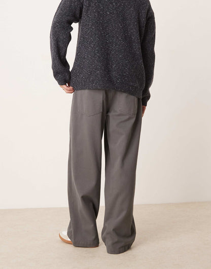 Super Baggy Trousers With Panelling