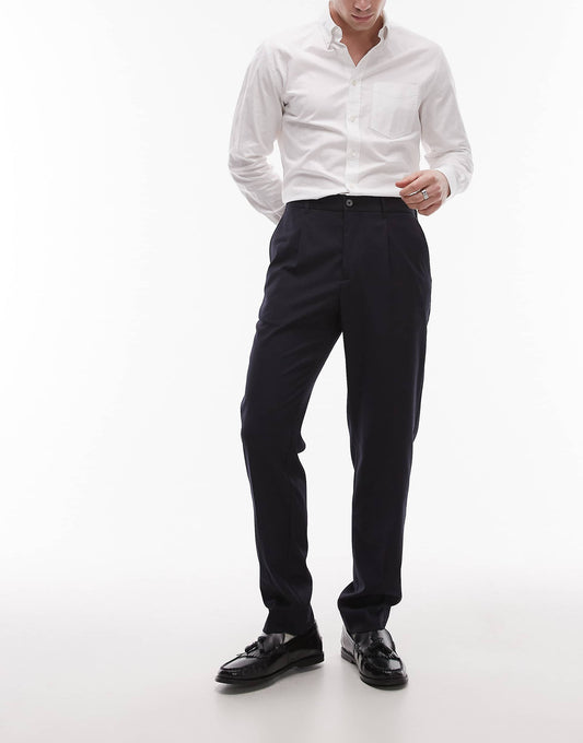 Wool Blend Slim Fit Trouser