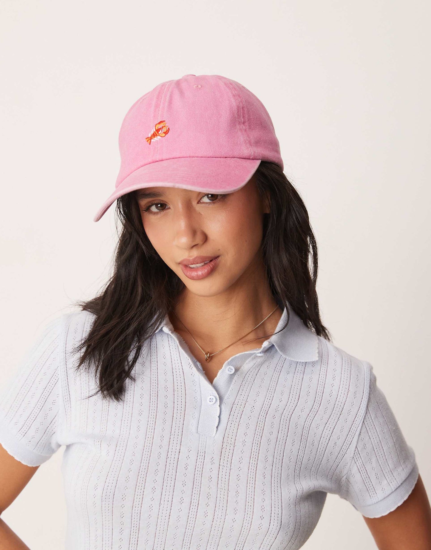 Lobster Embroidered Cap