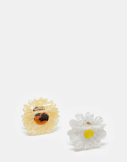 Daisy & Sunflower 2 Pack Hair Claws
