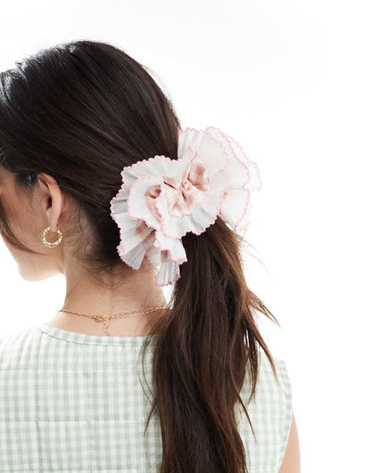 Xl Gingham Hair Scrunchie