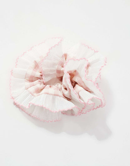 Xl Gingham Hair Scrunchie