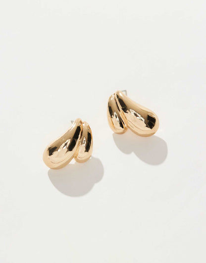 Double Drop Curve Earrings