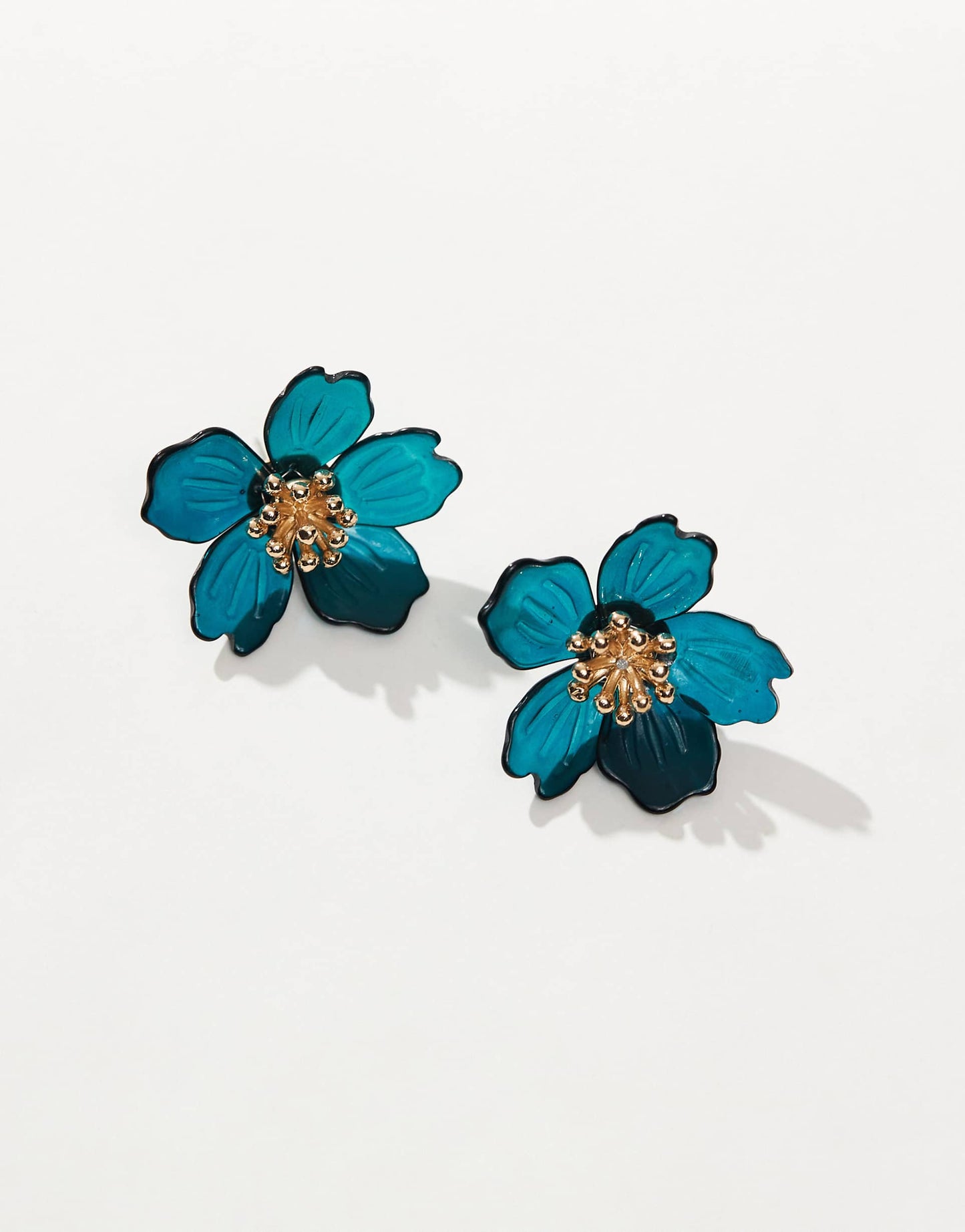 Statement Resin Flower Stud Earrings