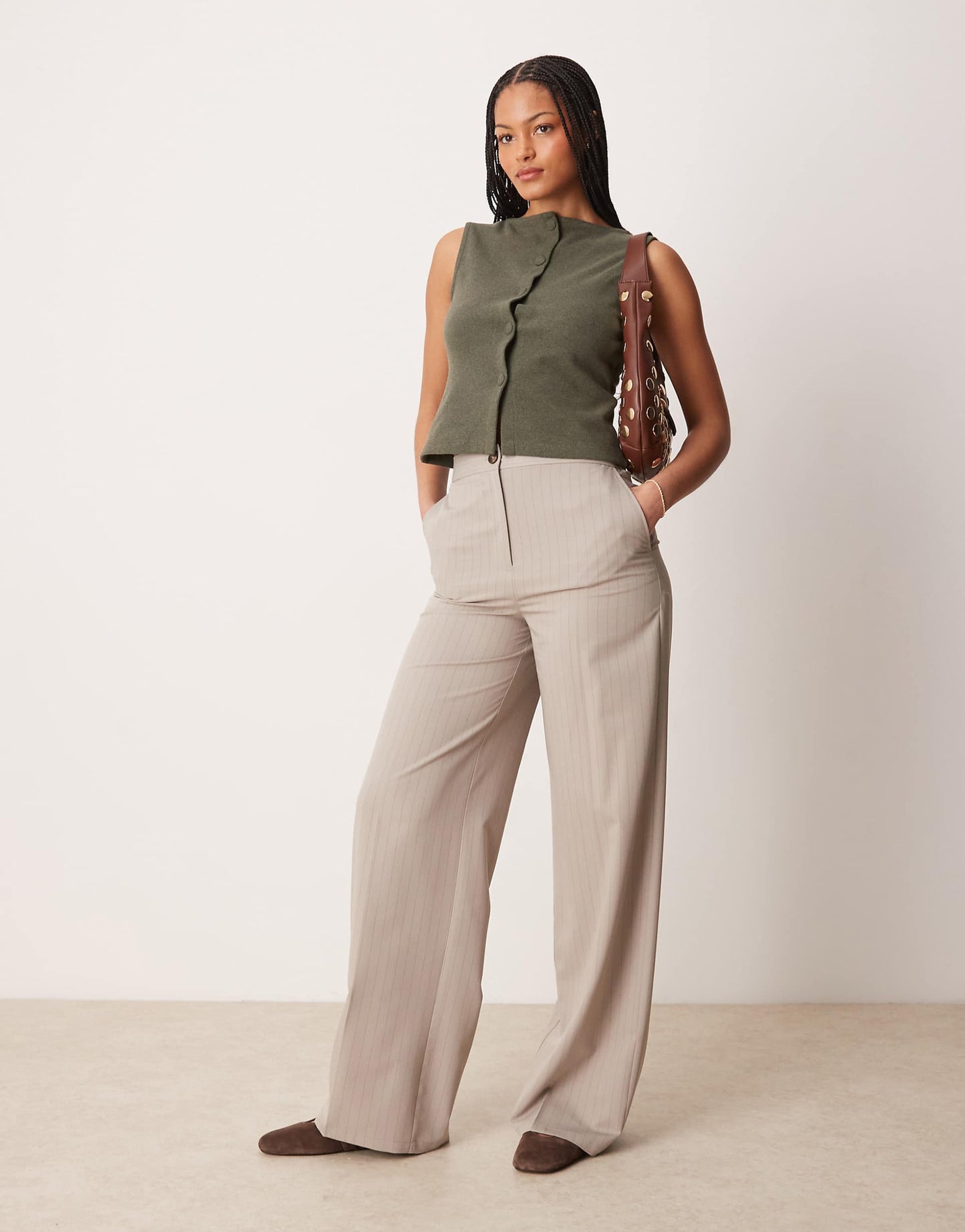 Tall Tailored Relaxed Trousers