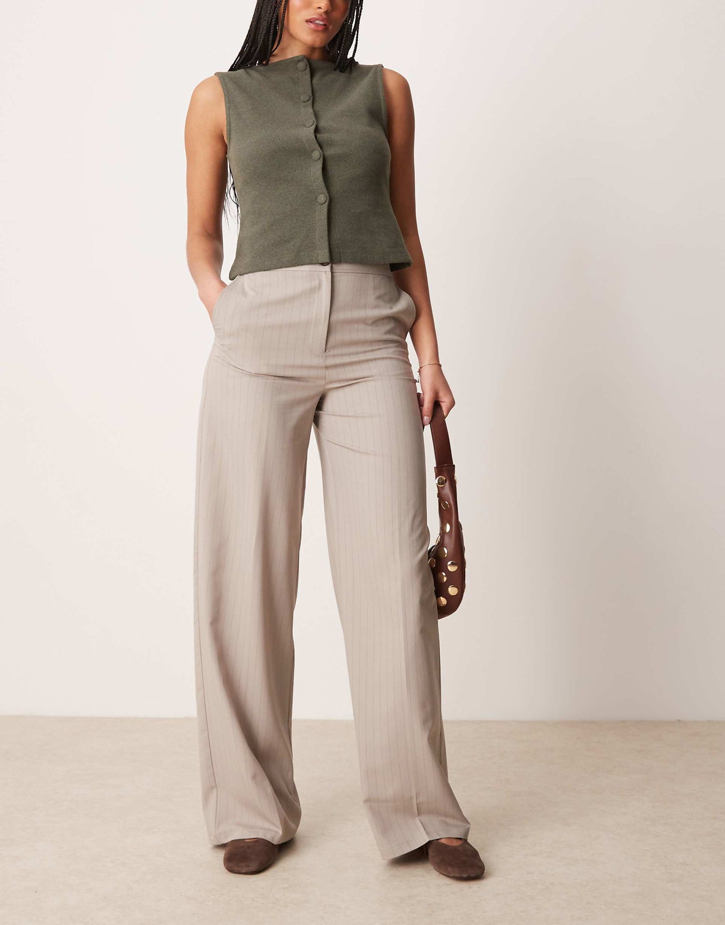 Tall Tailored Relaxed Trousers