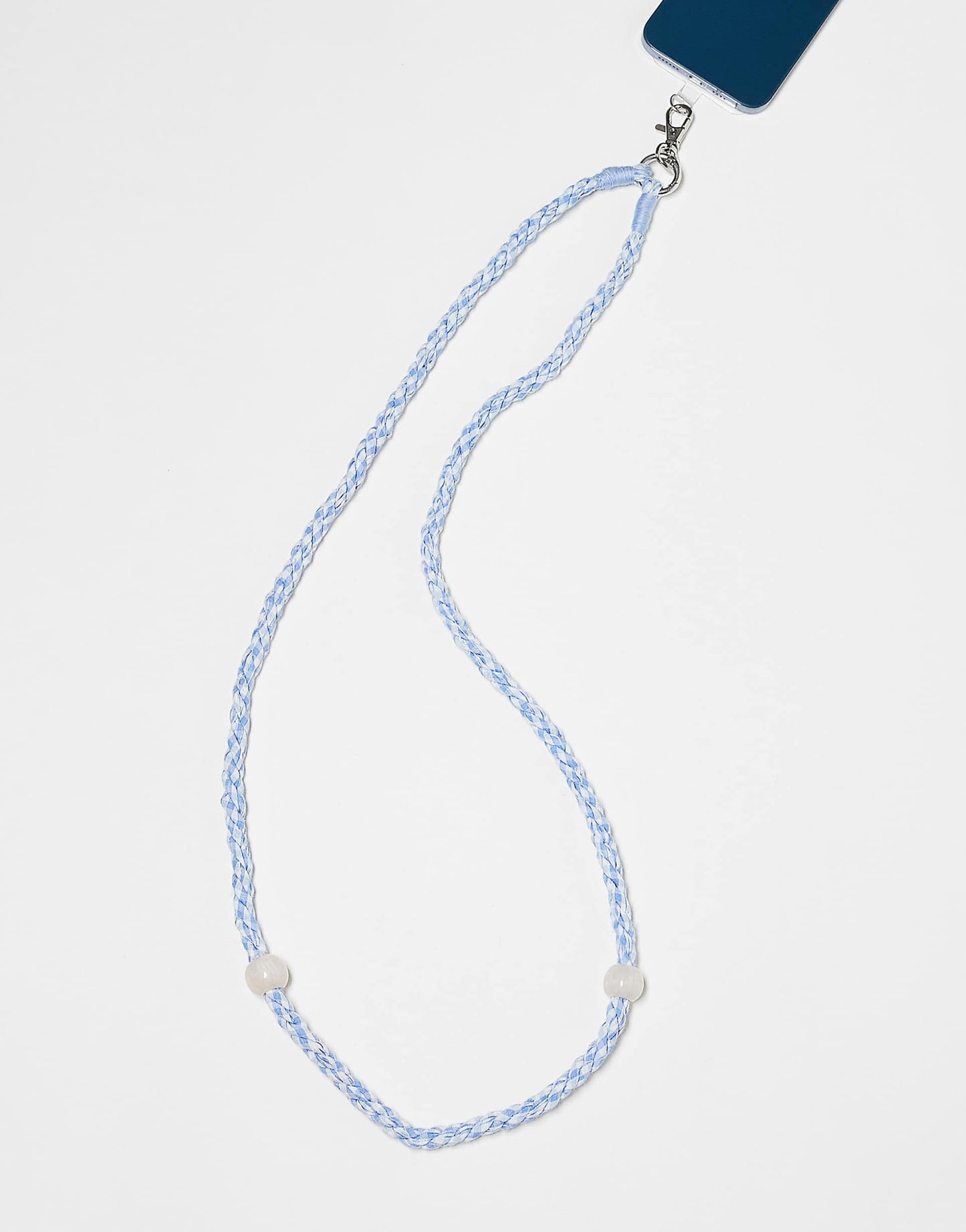 Gingham Twisted Phone Strap