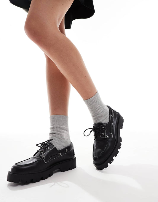 Leora Chunky Boat Shoes