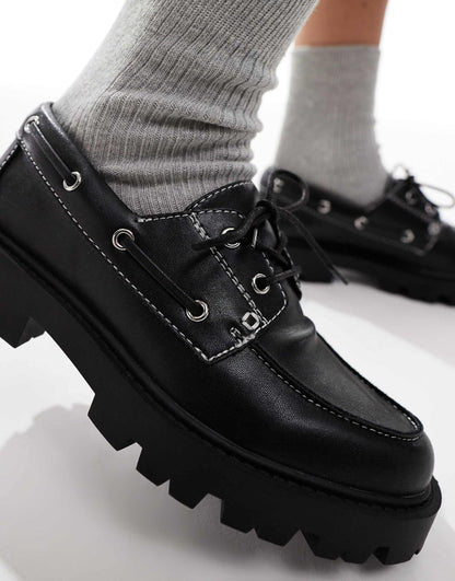 Leora Chunky Boat Shoes