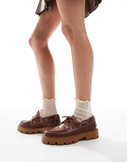 Leora Chunky Boat Shoes