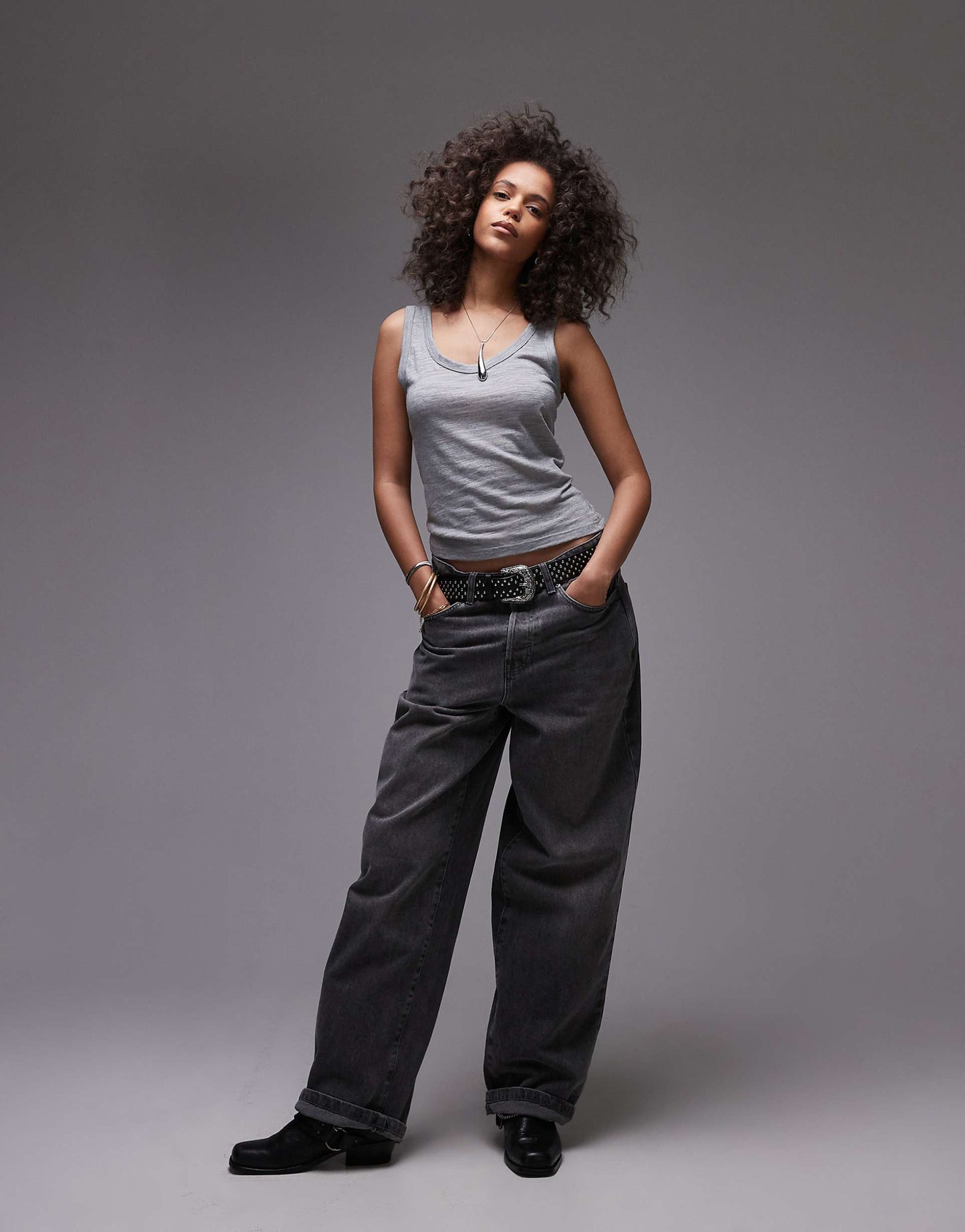 Linen Scoop Neck Vest