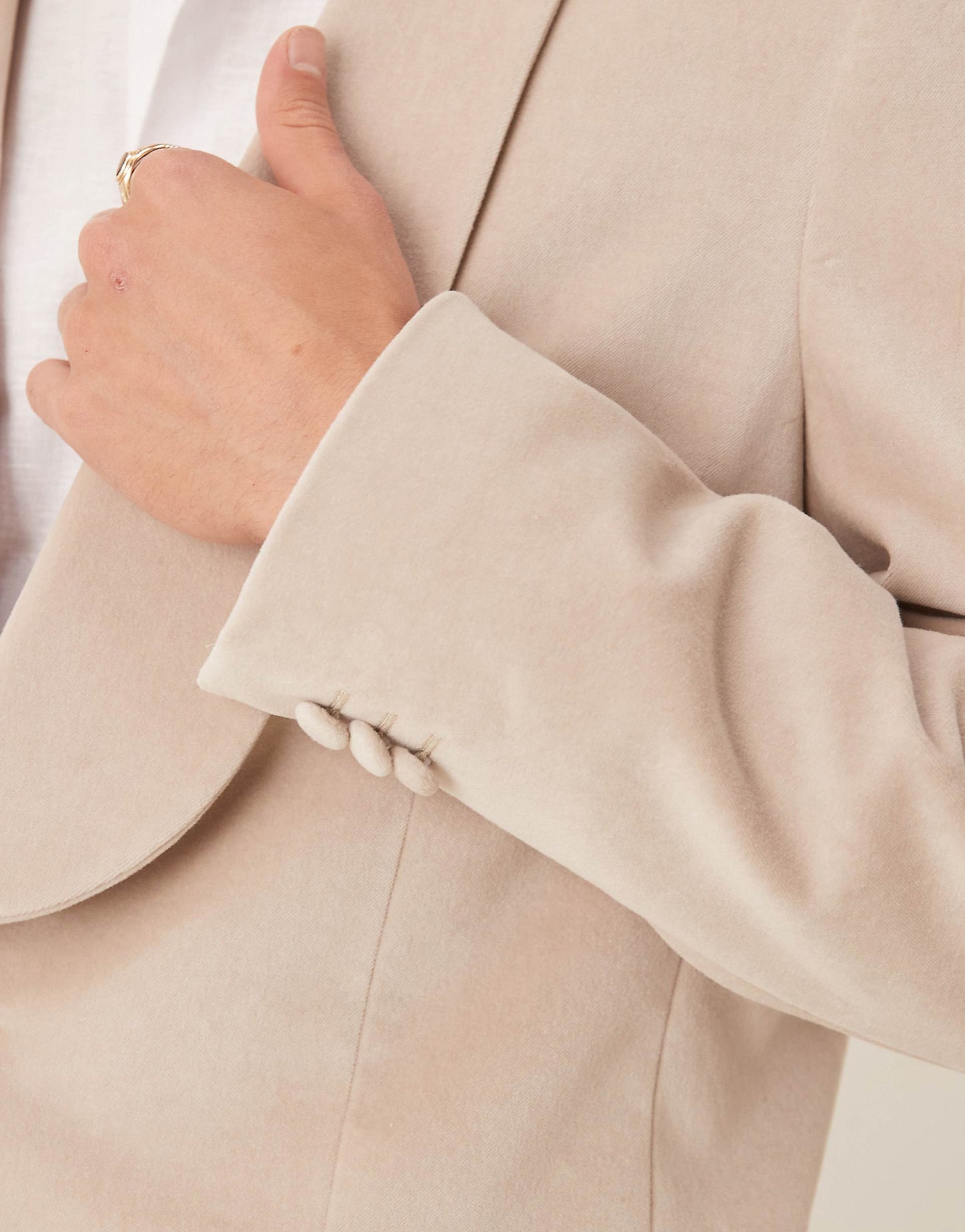 Summer Weight Cotton Velvet Slim Blazer