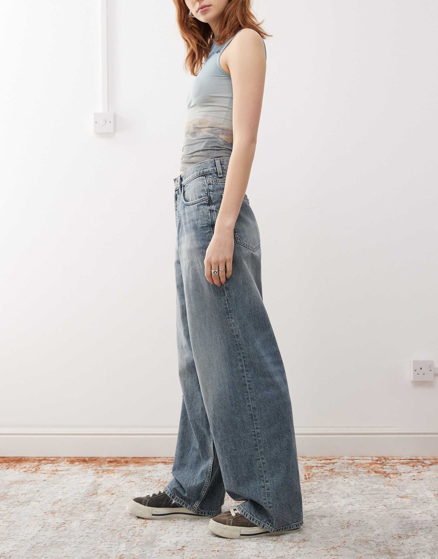 Unisex Astro Low Rise Baggy Jeans