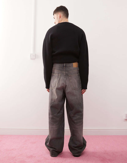 Astro Unisex Low Rise Loose Fit Baggy Jeans