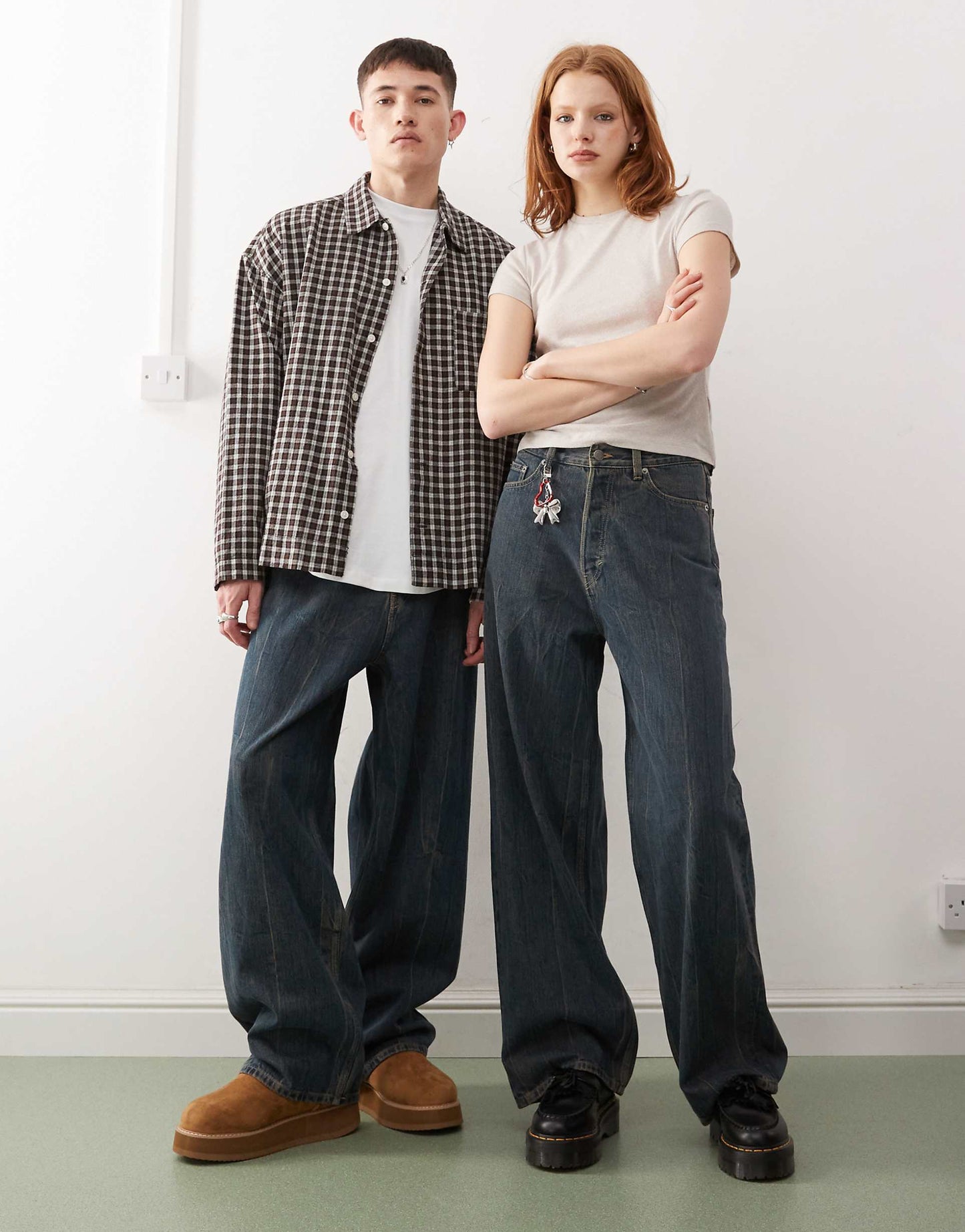 Astro Unisex Low Rise Loose Fit Baggy Jeans