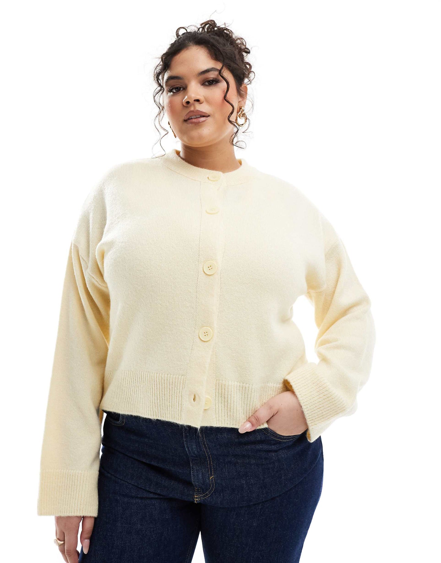 Curve Crew Neck Cardigan