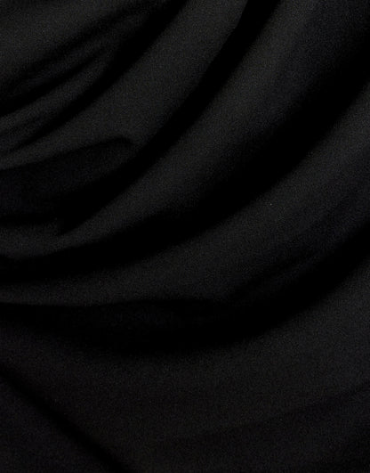 Drape Off Shoulder Bodycon Midi Dress